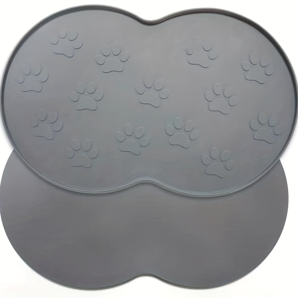 Waterproof Silicone Dog Bowl Mat, Non-slip Leak Proof Pet Feeding Placemat  With Raised Edges For Easy Clean Up - Temu