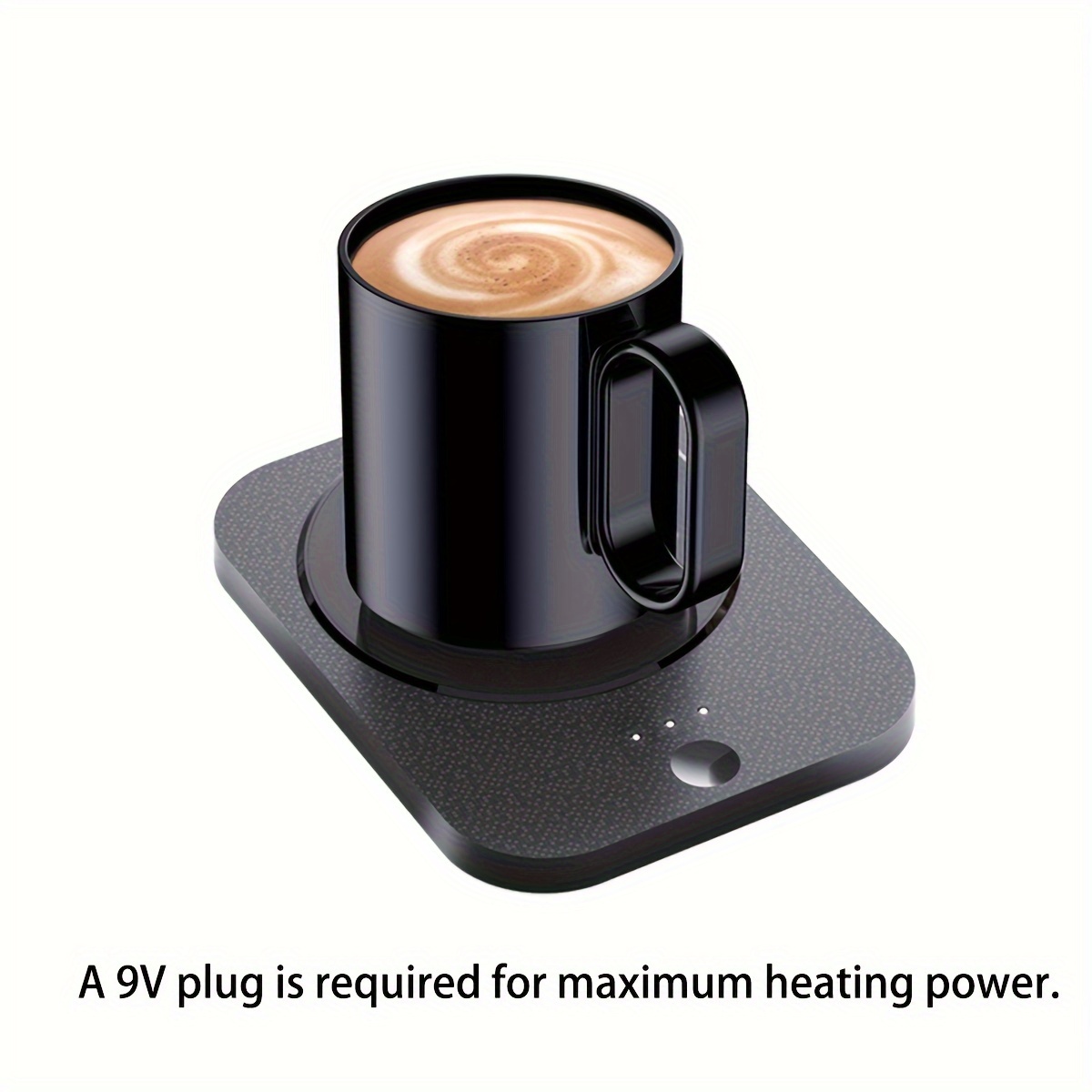 Calentador de café con taza: calentador de café inalámbrico inteligente  para escritorio, calentador de café para taza de café, para escritorio,  plato