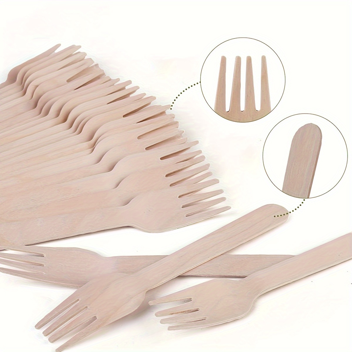 100 Unids/set Cucharas Plástico Desechables Tenedores Pastel - Temu