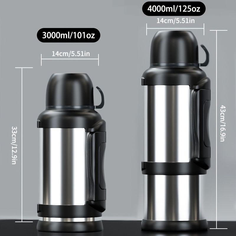304 Stainless Steel Big Capacity Thermos Bottle 3L /4L Outdoor