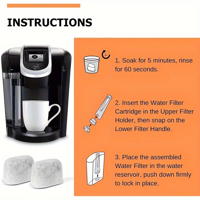 Water filter for top keurig 2.0