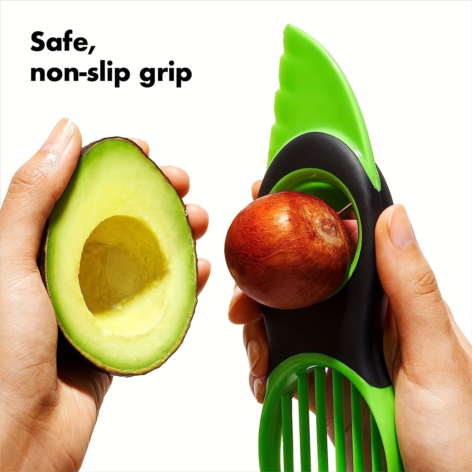 2-in-1 Plastic Avocado Knife, Multifunctional Fruit Divider And