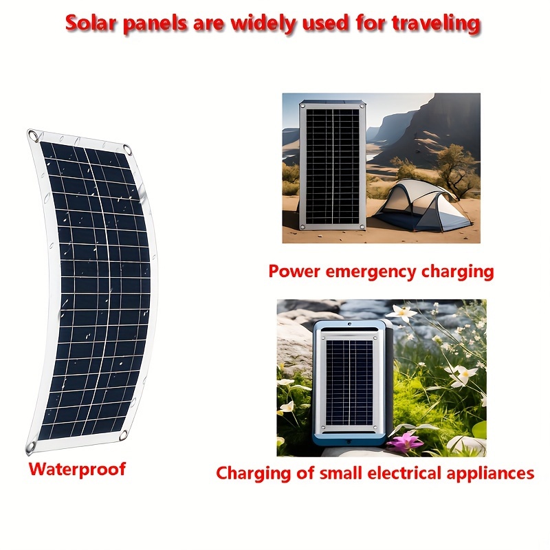 1pc Solar Panel Kit 12v Wasserdichtes Solarladegerät - Temu Germany