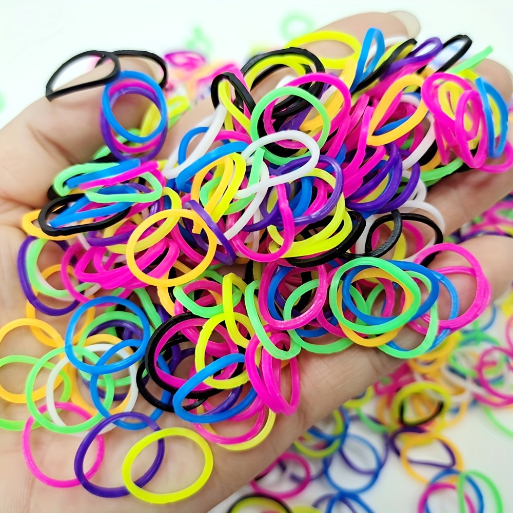 300pcs Colorful Small Rubber Bands, Elastic Hair Ties, Headbands, Scrunchies Ponytail Holer, Hair Accessories for Women Girls,Hair Products,Temu