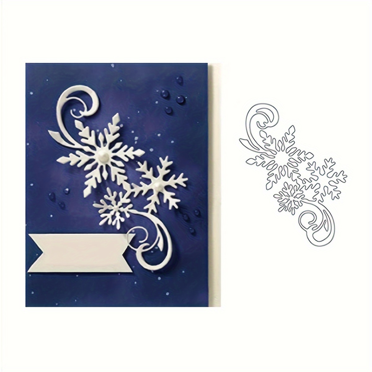 Christmas Snowflake Lace Cutting Dies Mold Etching Process - Temu