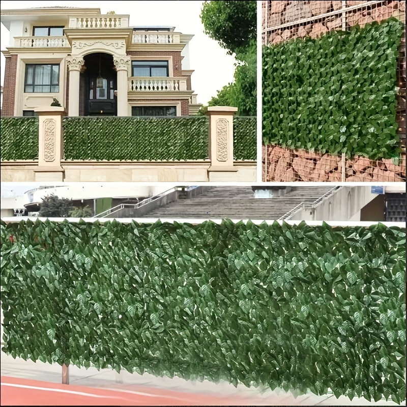 1 pezzo Schermo di recinzione per privacy di edera artificiale