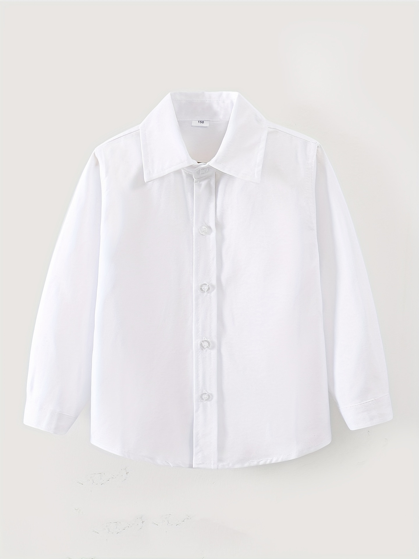 White Girls Long Sleeve Wear White Blouse Formal Kids Chlidren Tops Shirts  Boys Girls Button Baby Girls Tops