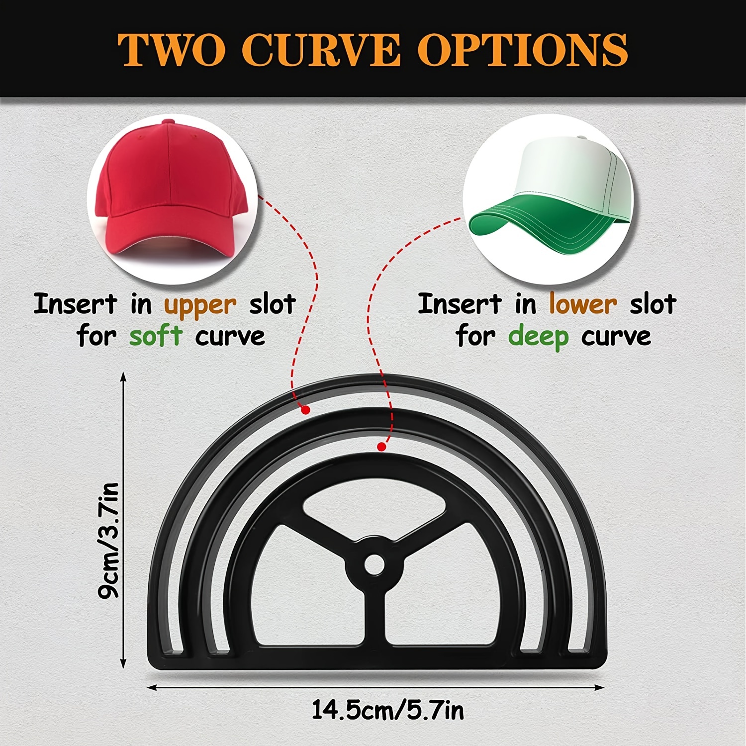 Hat Brim Shaper With Dual Slots Curving Band Portable Forming Tool DIY