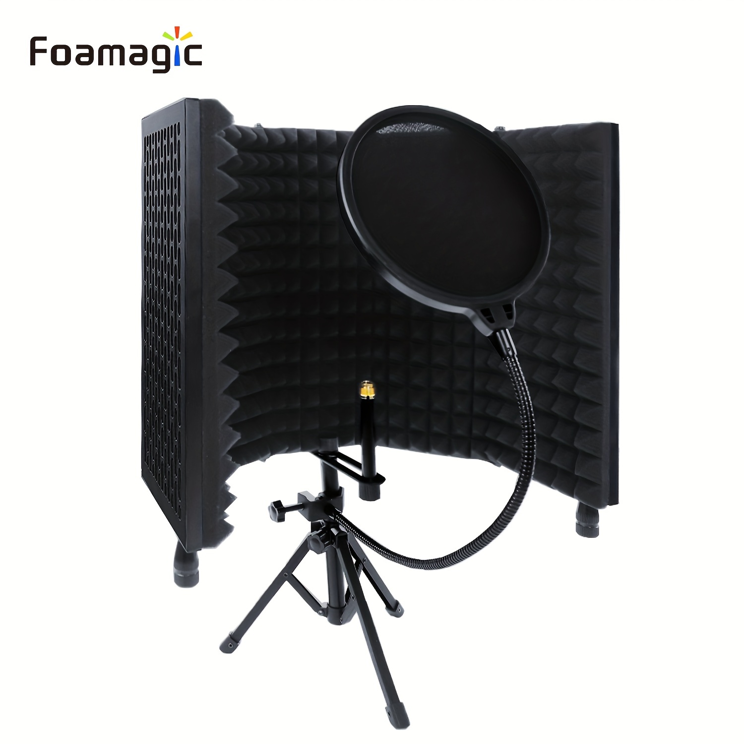 Microphone Isolation Shield Studio Mic Sound Absorbing Foam - Temu