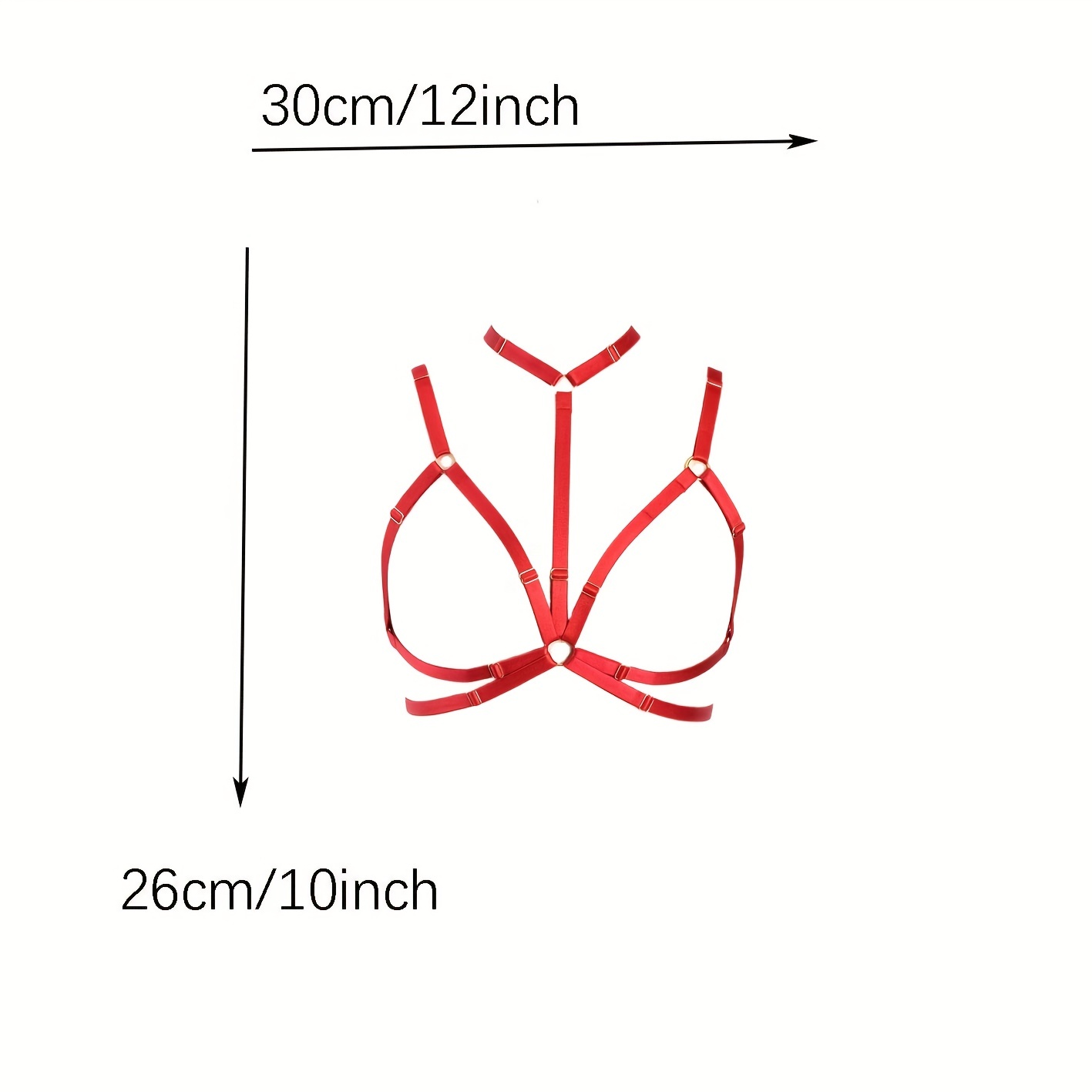 Sexy Chest Harness Belt Hollow Out Body Suspenders Womens - Temu