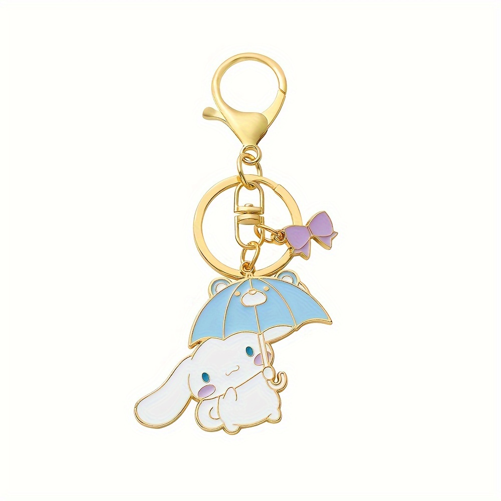 Kuromi Multi Charm Pom Pom Keychain – Shadow Anime