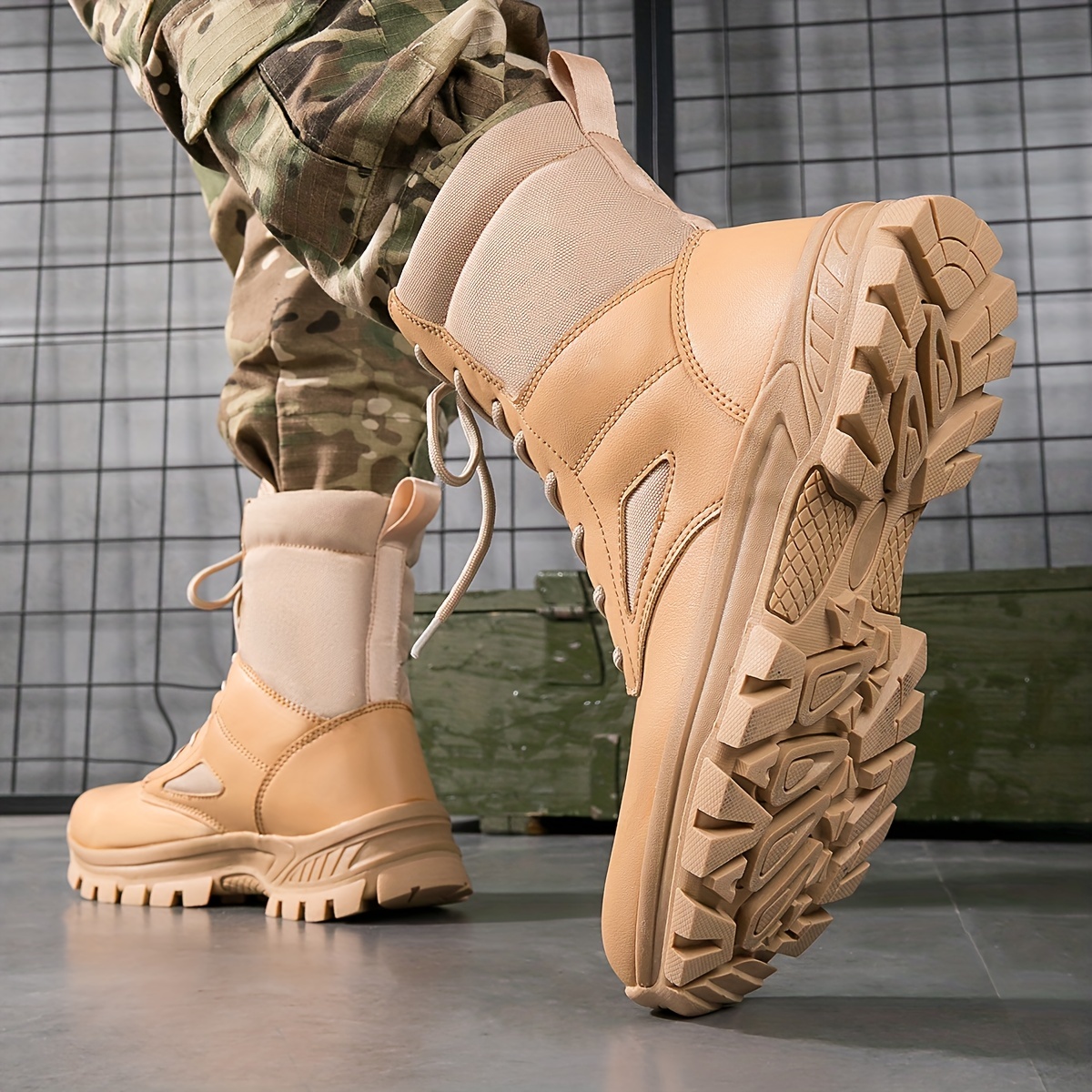 Botas Invierno Hombre Campo Práctica Combate Deporte Militar Zapatos  Senderismo