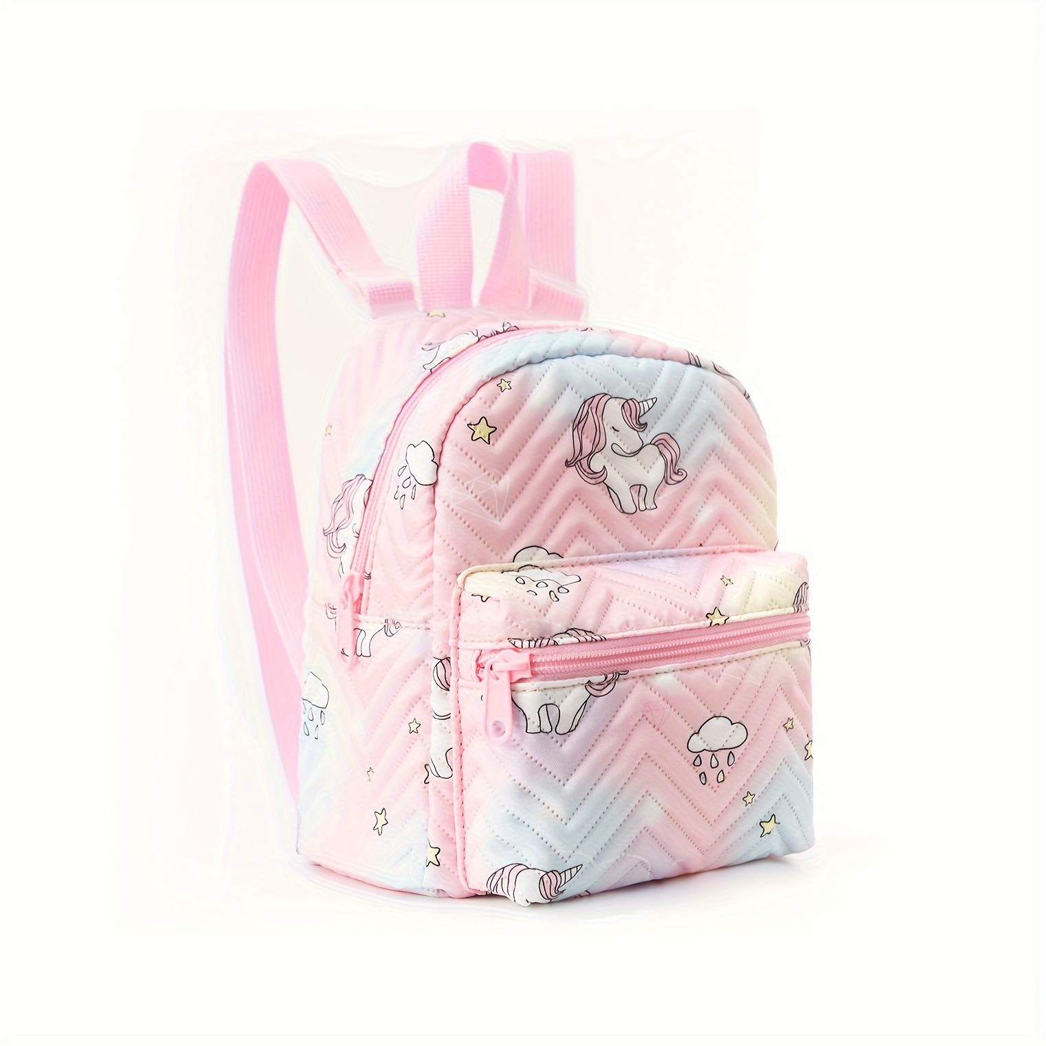 Mini mochila Kawaii con bonitos accesorios de alfiler, colgante de felpa,  mochila escolar Kawaii linda mini estética, rosado (pink-3), Mochilas tipo