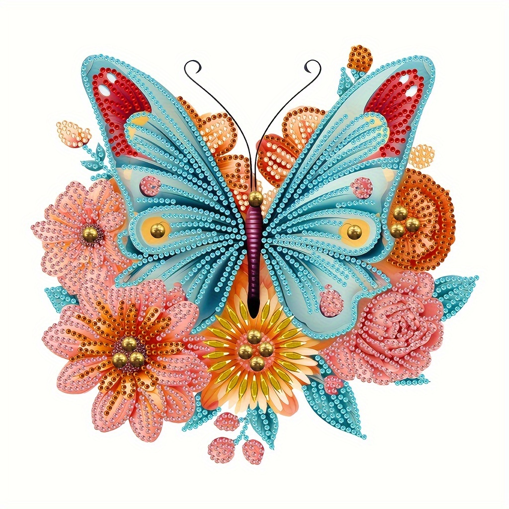 5d Painting Kit Crystal Rhinestone Butterfly Kit For - Temu