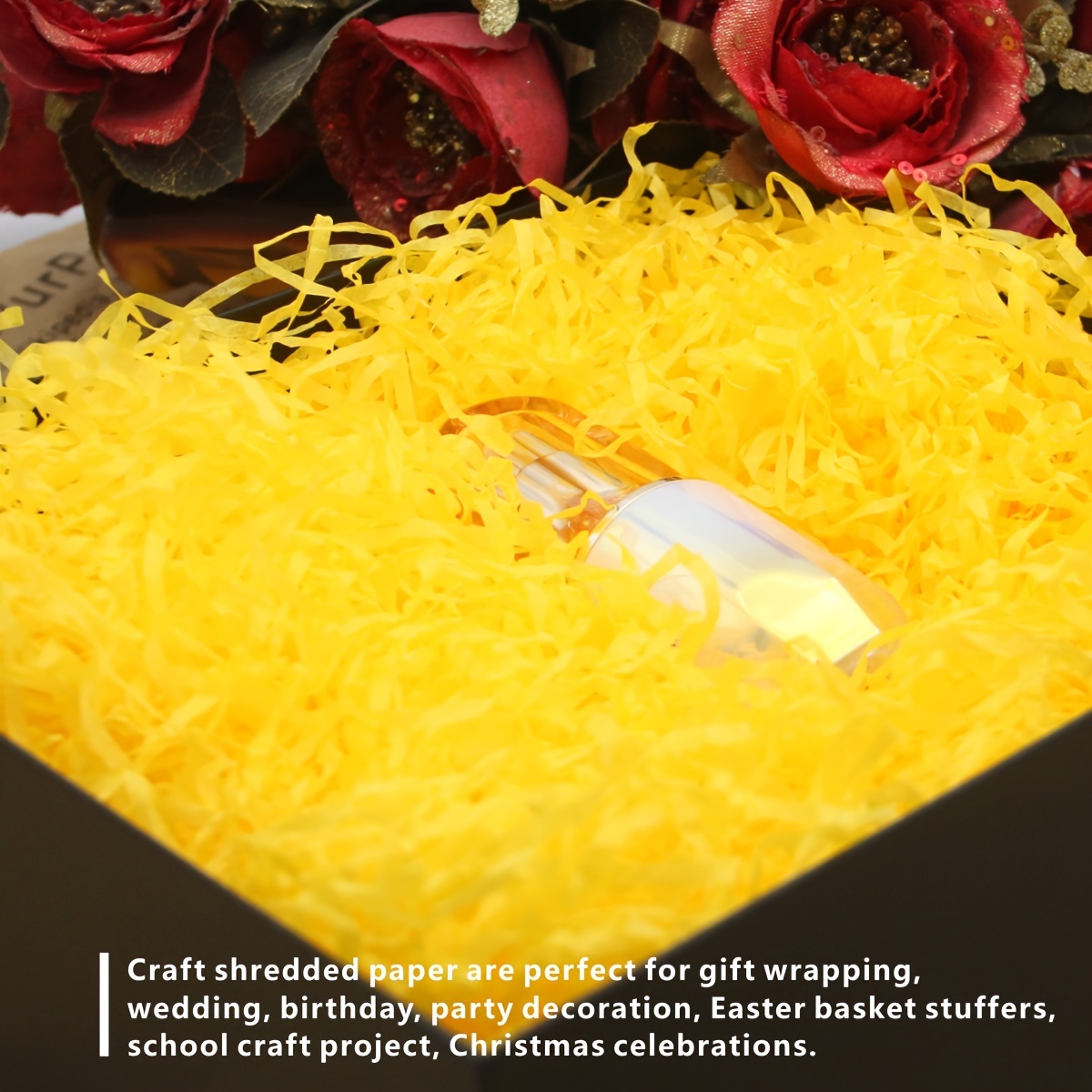 Basket Grass Recyclable Craft Shred Confetti Raffia - Temu