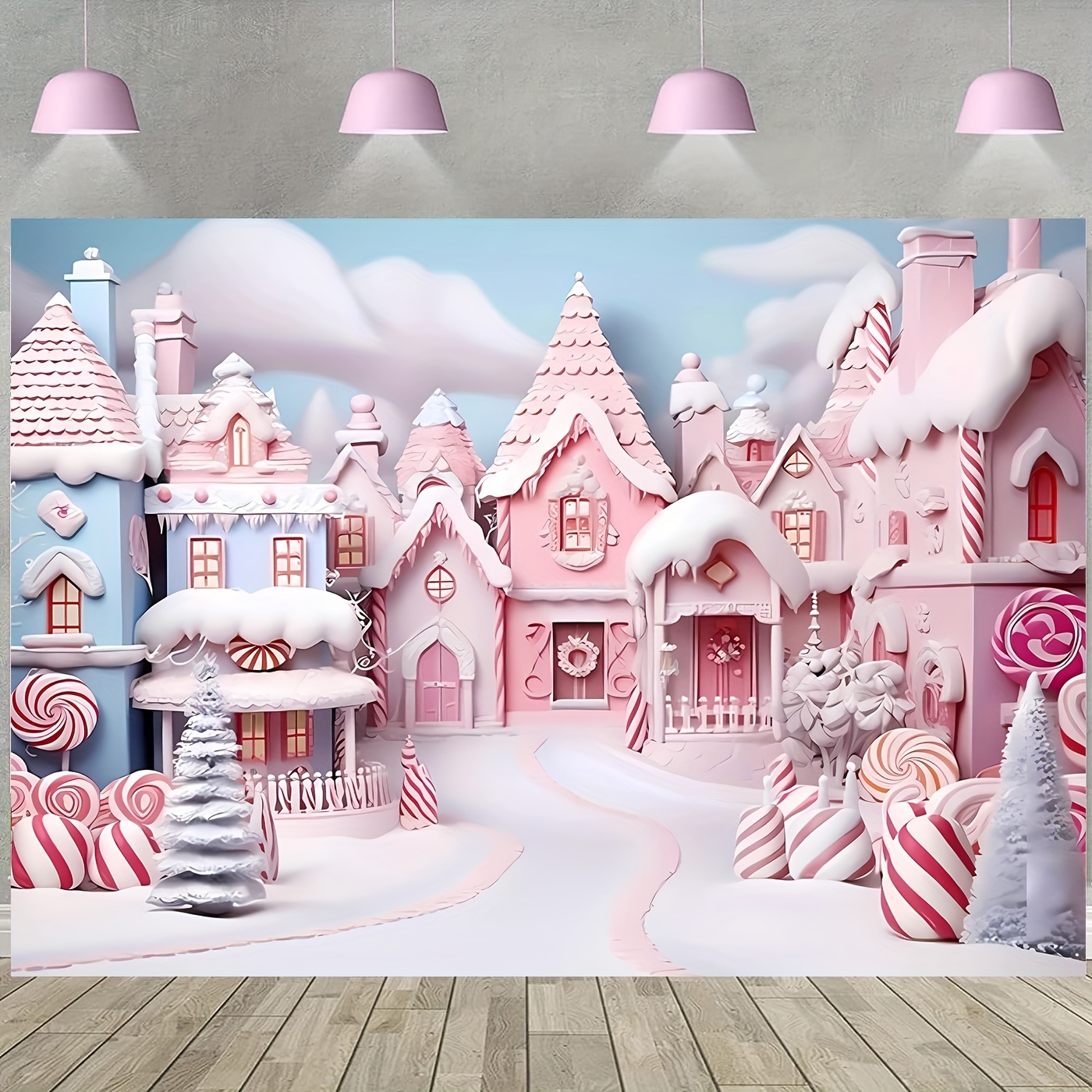 Fondo de Castillo de Frozen de invierno para fotografía de niña, retrato de  cumpleaños, Fondo de pastel, paisaje de País de las Maravillas, accesorios  de Navidad - AliExpress