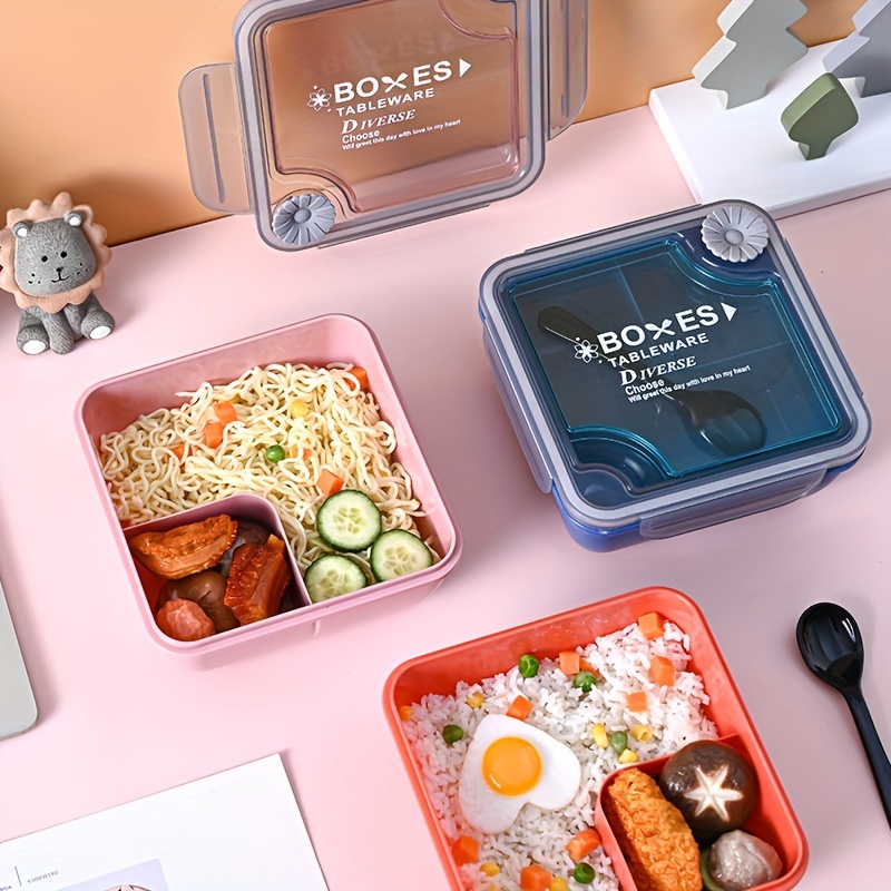 Square Lunch Box Inner Bladder Bento Box Leakproof PP Food Container