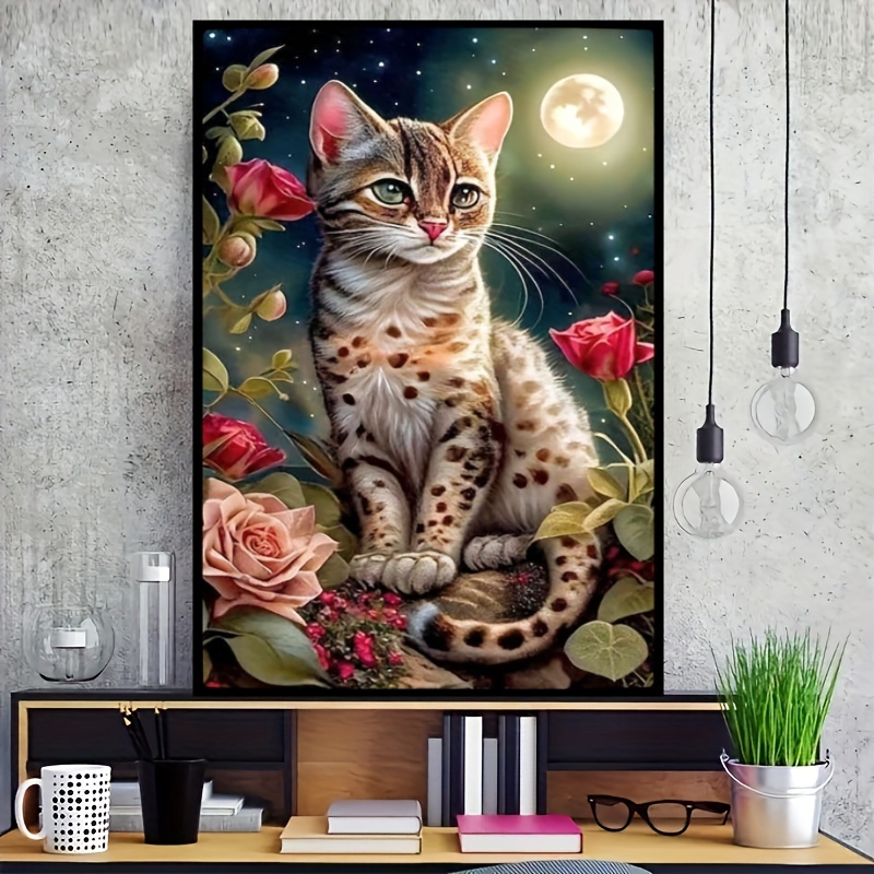 Diamond Painting Kits For Adults And Beginners Cat In The - Temu