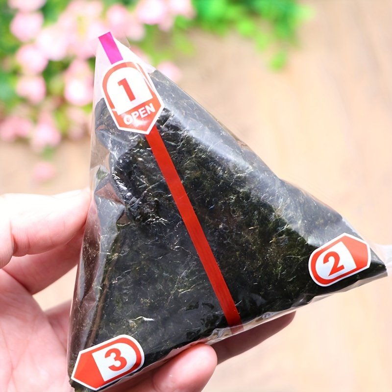 

20pcs Double Layers Triangle Rice Ball Packing Bag, Seaweed Onigiri Sushi Bag, Sushi Making Packaging Bag, Packaging Tools Accessories