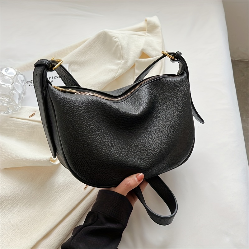 Minimalist Hobo Bag Small Black