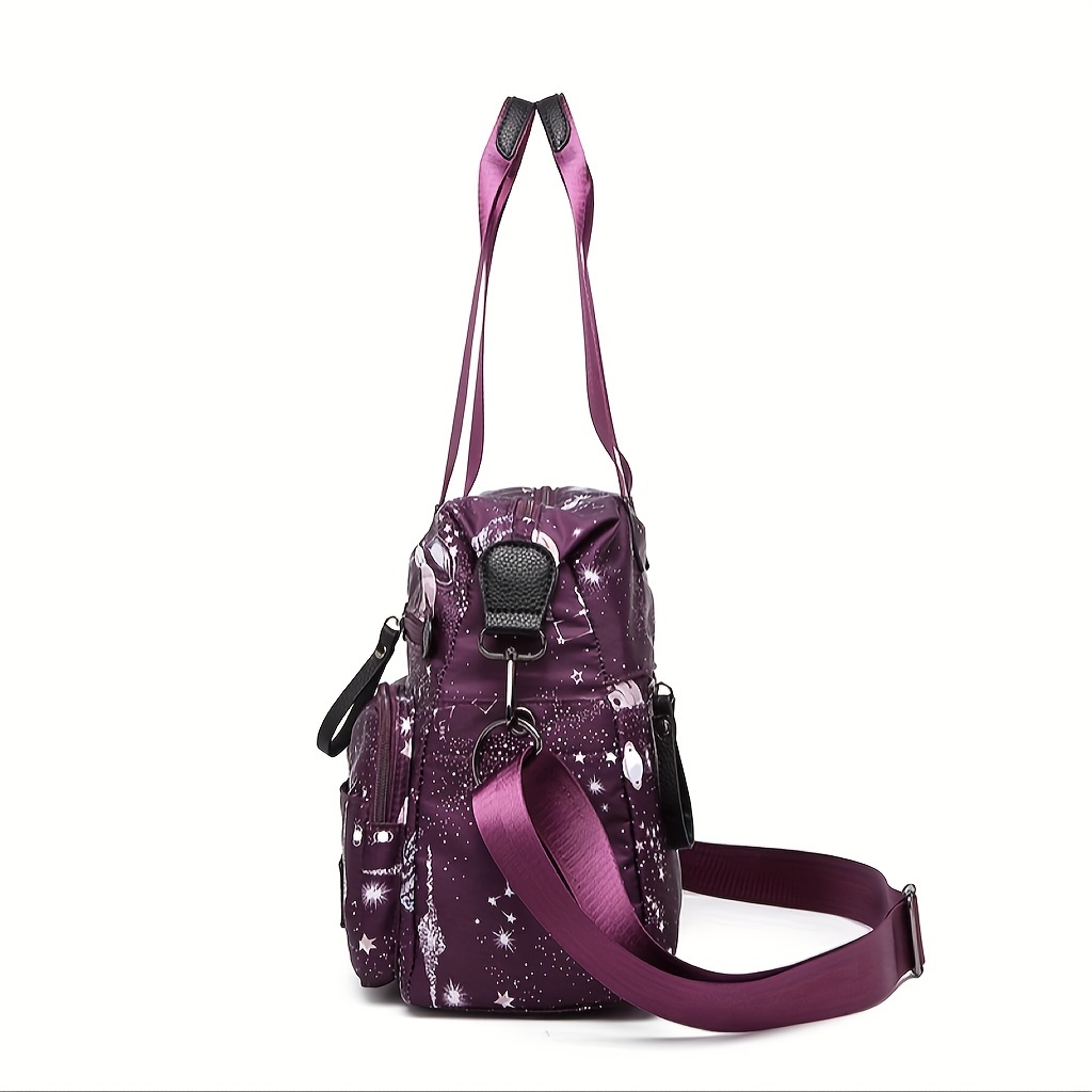 Kimjaly Designed Thickness 8mm Yoga Mat Bag Nylon Purple Floral Print  F/Ship