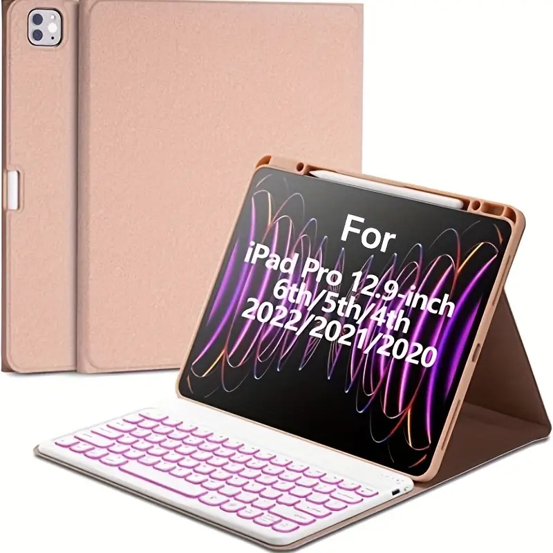 Keyboard Case For Ipad Pro 12.9 Inch 2022-6th / 2021-5th / 2020
