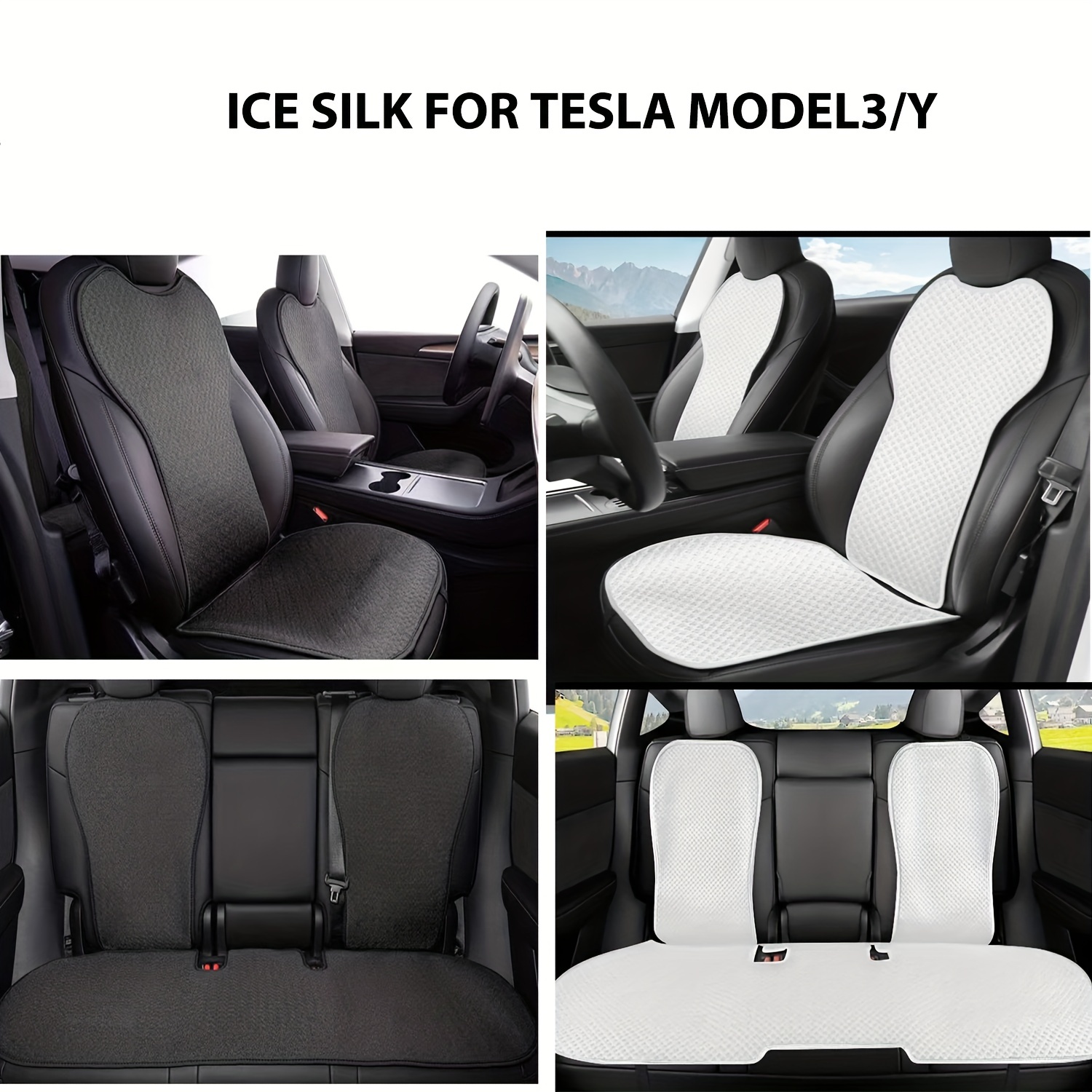 Set de housses de siège de voiture, Tesla Model Y