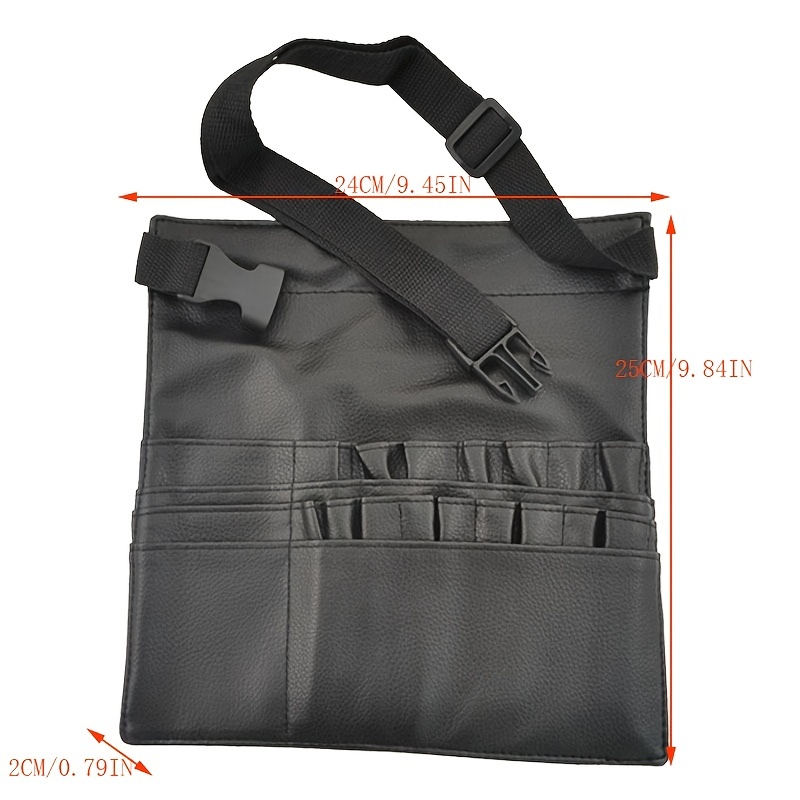Makeup Brush Bag Belt with Pockets Foldable Adjustable Apron Pack