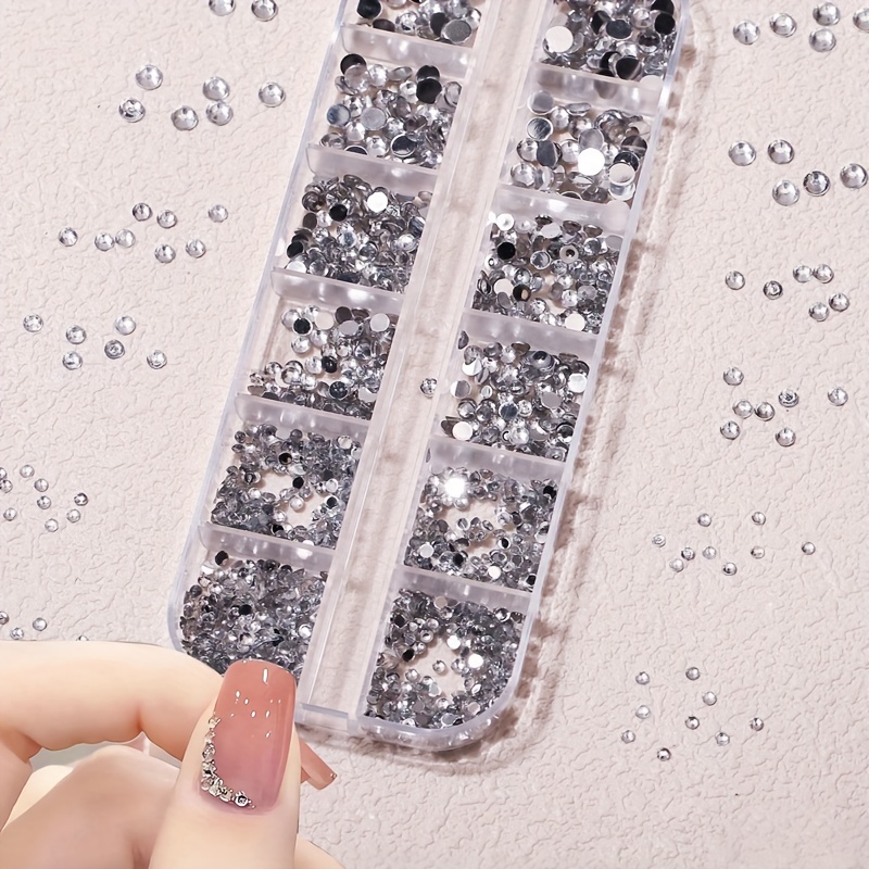 Black Friday 1 Box Colorful Nail Crystal Rhinestones Gems 2mm Mini Stone  Nail Art Decoration Charms Parts DIY Manicure Jewelry
