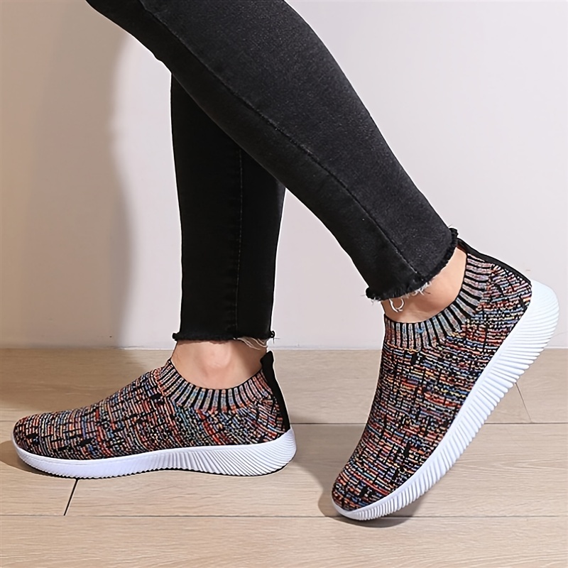 knit sock sneakers women s casual comfortable slip walking