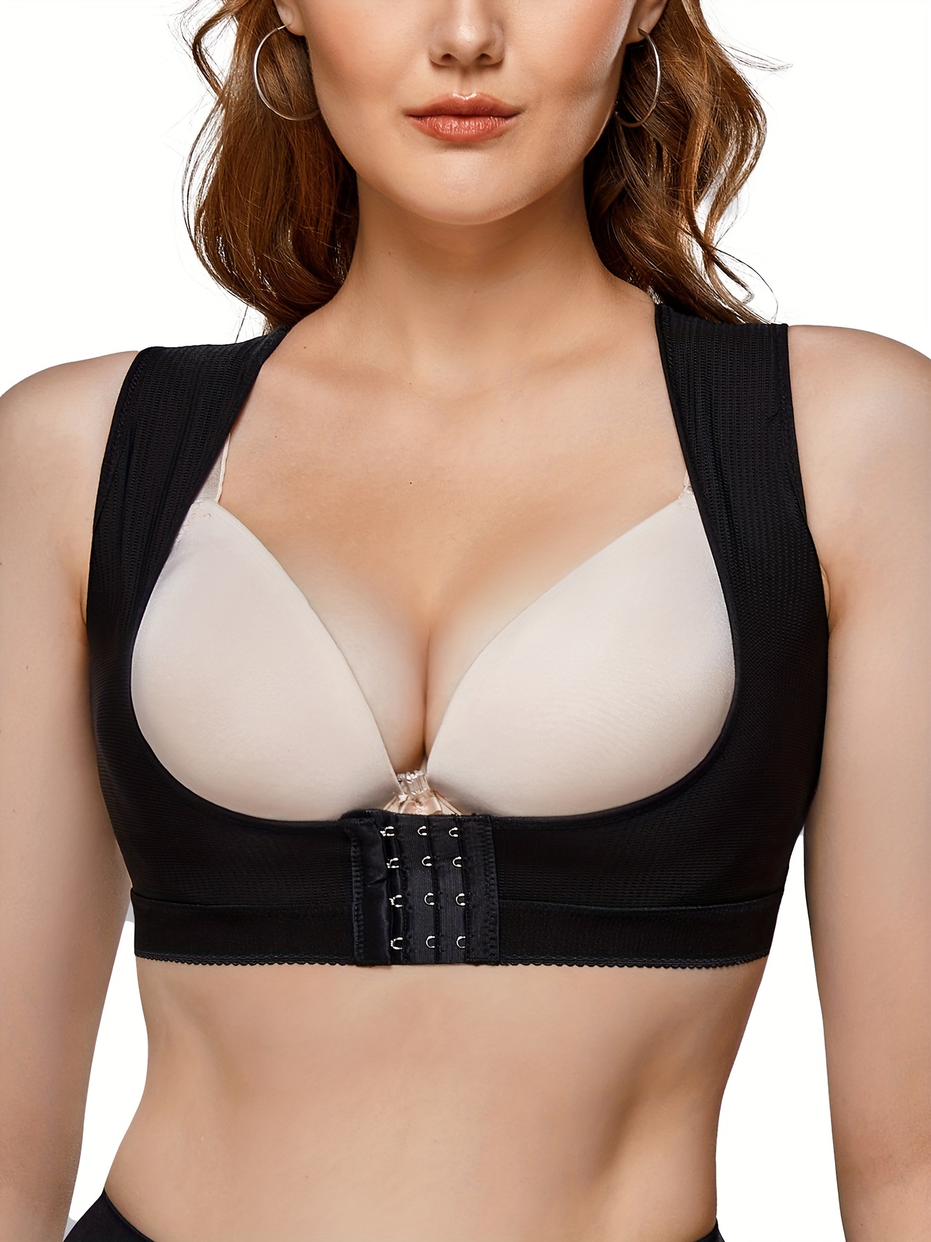 Front Closure Everyday Bra for Women Sagging Breasts Criss Cross Halter  Tops Sports Bras Corset Underwear (Color : Black, Size : XL/X-Large) :  : Clothing, Shoes & Accessories