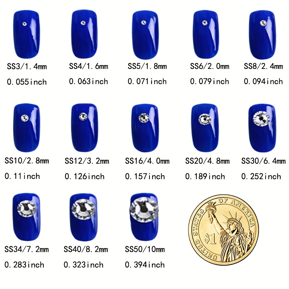 Flatback Rhinestones for Crafts, Bulk Clear Crystals