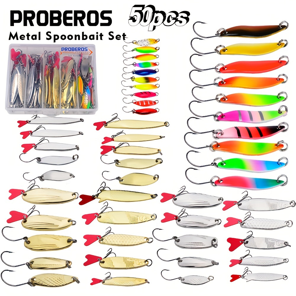 Goture 12pcs Box Spoon Shell, Fishing Artificial Lure For Trout, Crappie,  Catfish, And Bass, 3g Each - Sports & Outdoors - Temu