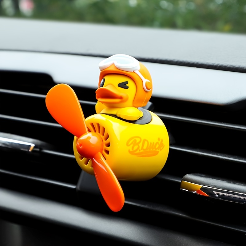 Car Air Fresheners Vent Clips - Little Yellow Duck Car Fragrance Diffuser  Air Vent - Cartoon Bear Pilot Car Air Freshener - Car Fragrance Diffuser
