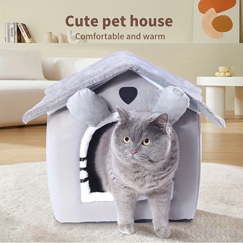 Cat Nest Four Seasons Closed Winter Warm Pet Nest - Temu