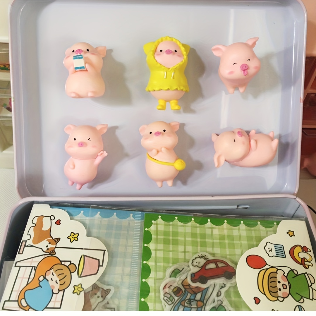 Cartoon Pig Fridge Magnets Lovely Animal Ornaments Cute Kitchen