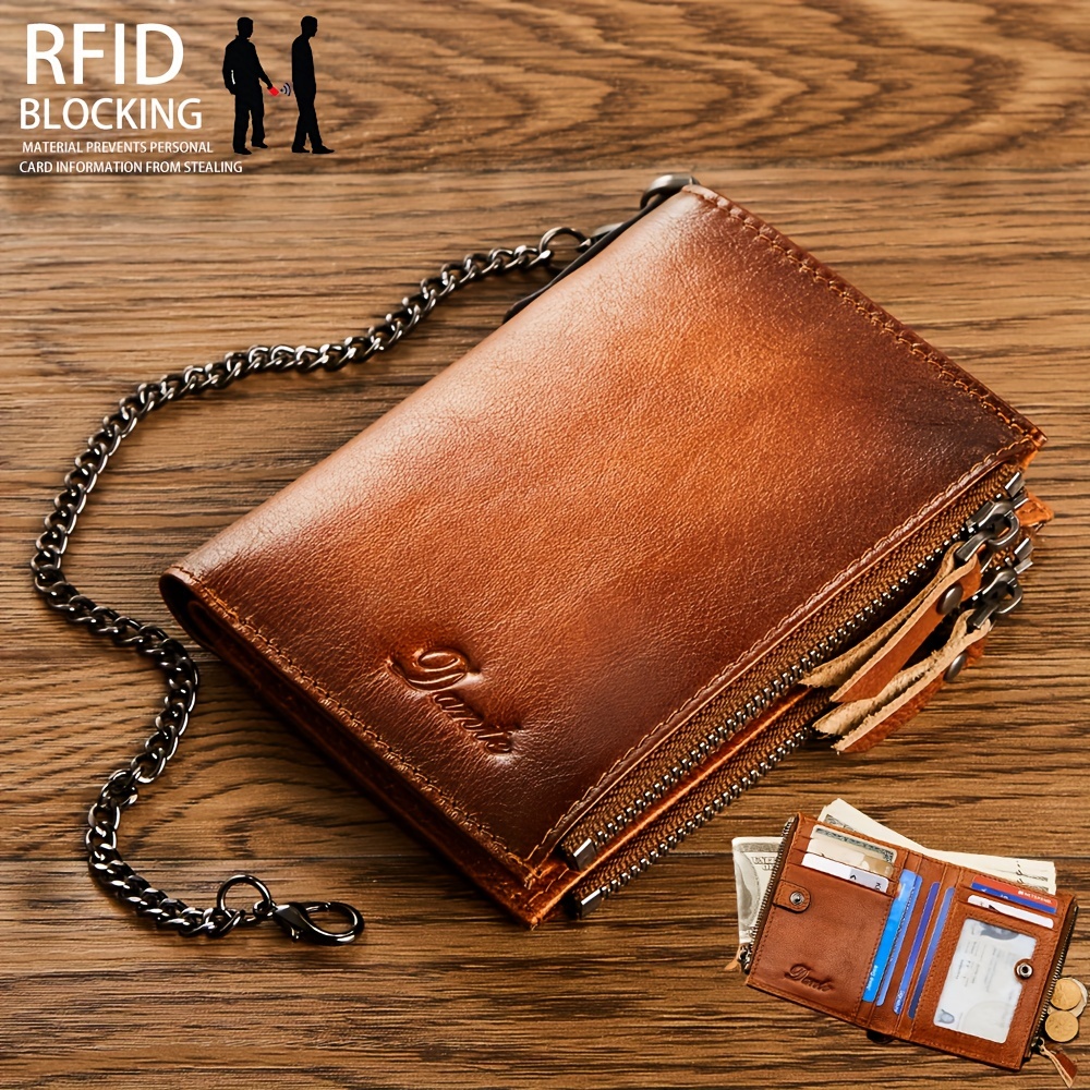 Men's Long Zipper Wallet High Quality Pu Leather Wallet For Men Rfid  Blocking Business Clutch Bag Credit Card Holder Purse Man - Temu
