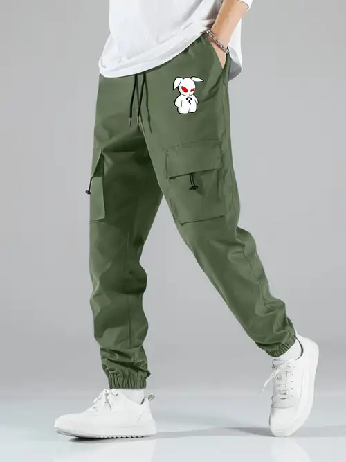 Men Baggy Pants Loose Trouser Hip Hop Pocket Dance Casual Big Size Fashion  Cargo