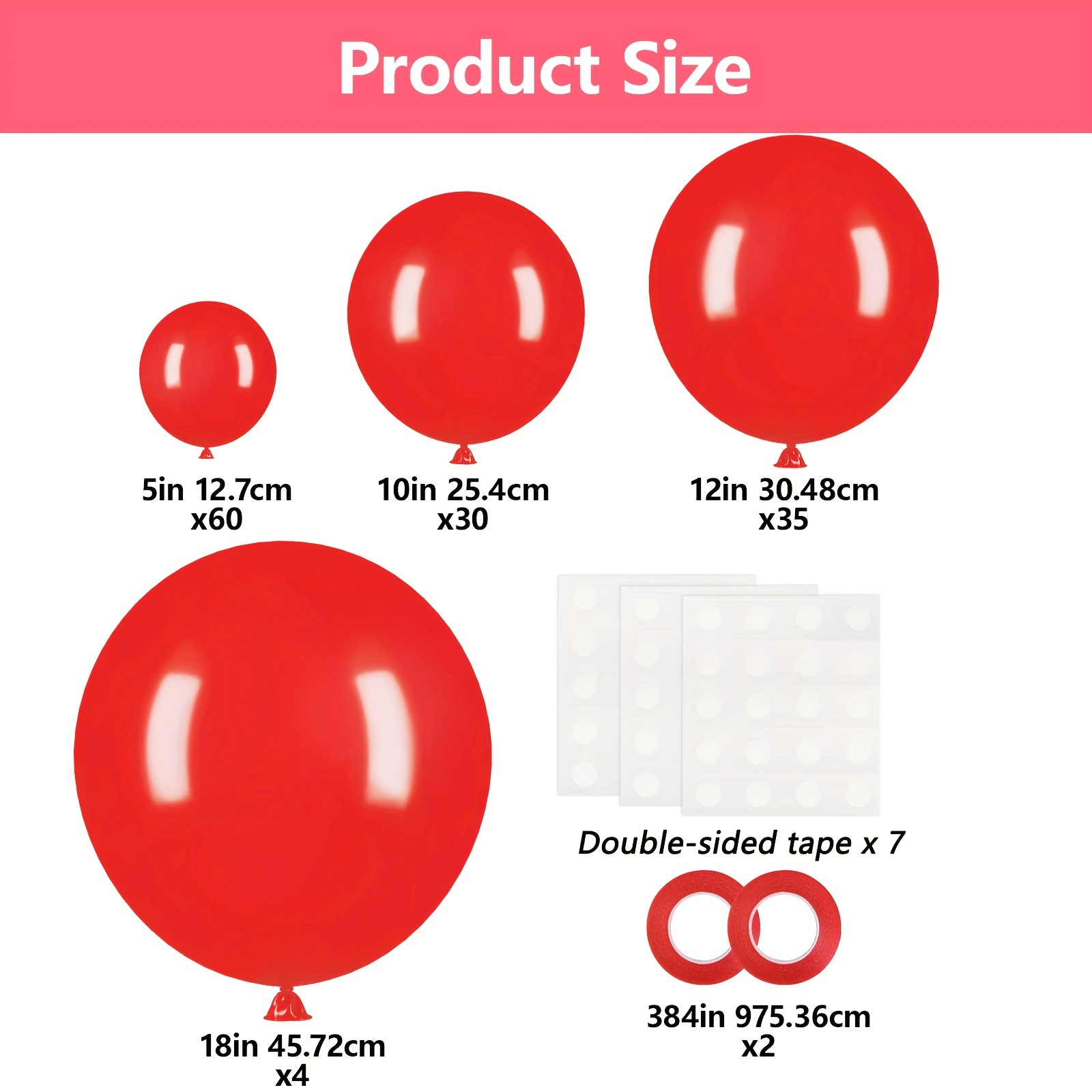 132pcs Kit Arco Guirnalda Globos Rojos Globos Látex Rojos - Temu Chile