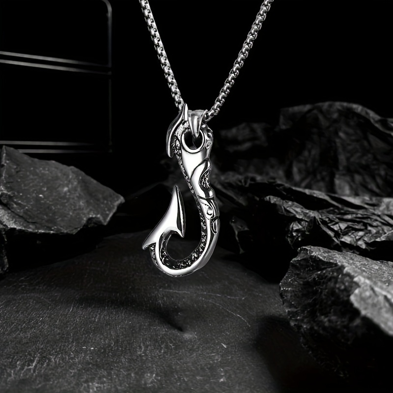 Fish Hook Necklace - Temu