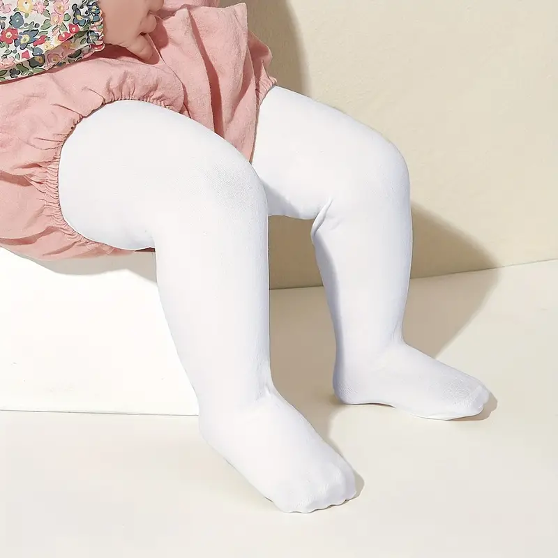 Paquete de 3 leggings de verano para bebé niña, transpirables y cómodos -  ¡Perfecto para uso informal!