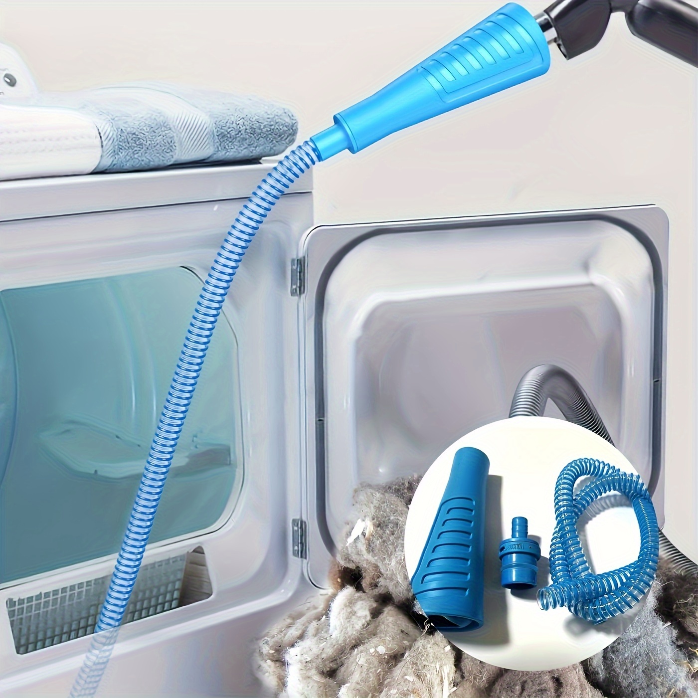 12FEET Dryer Vent Cleaner Kit Innovative Lint Remover Reusable