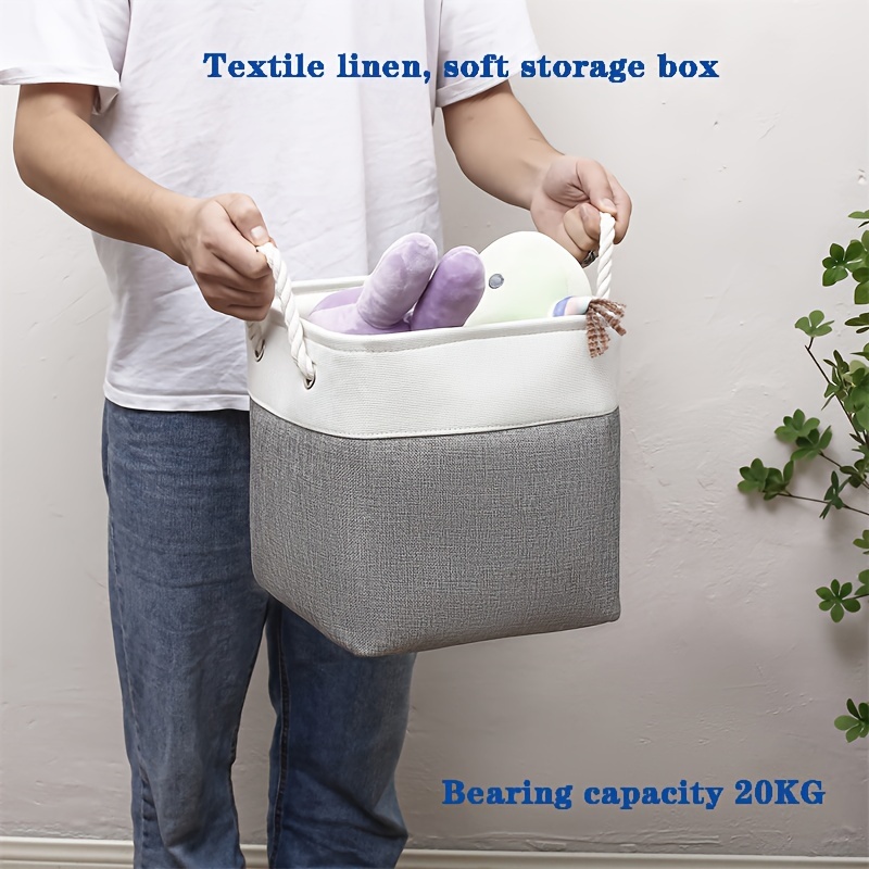 Sac de rangement en feutre non tissé portable sac à main pliable conteneur  de rangement de vêtements organisateur de jouets