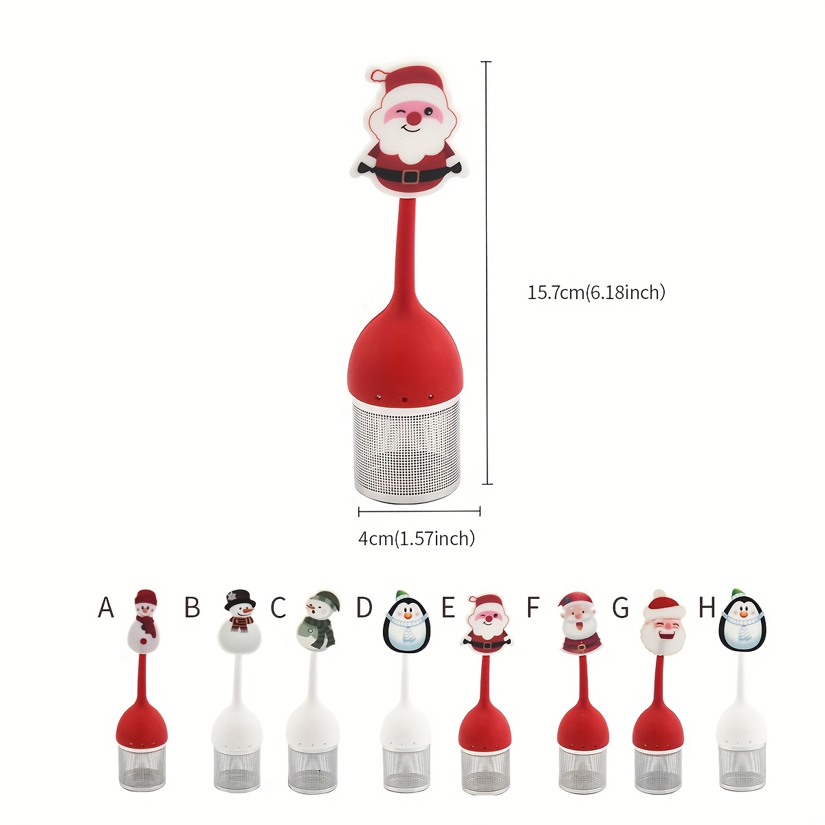 Christmas Stainless Steel Tea Filter Stainless Steel Tea - Temu