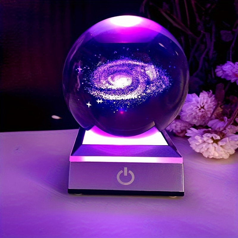 Rechargeable/battery Dual-purpose Crystal Light, 3d Inner Carving Crystal  Ball Galaxy Solar System Creative Night Light Ornament, Home Crystal Ball  Night Light, Glass Ball Craft Gift - Temu Norway
