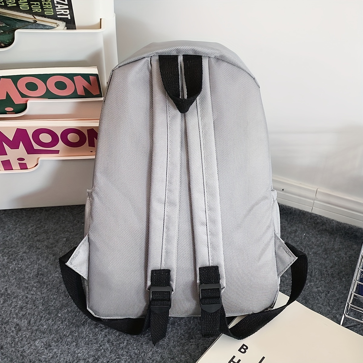 Casual Solid Backpack Travel Backpack School Bag