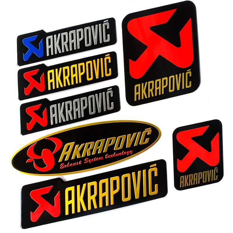 Akrapovic Exhaust Systems Decals/Stickers x2