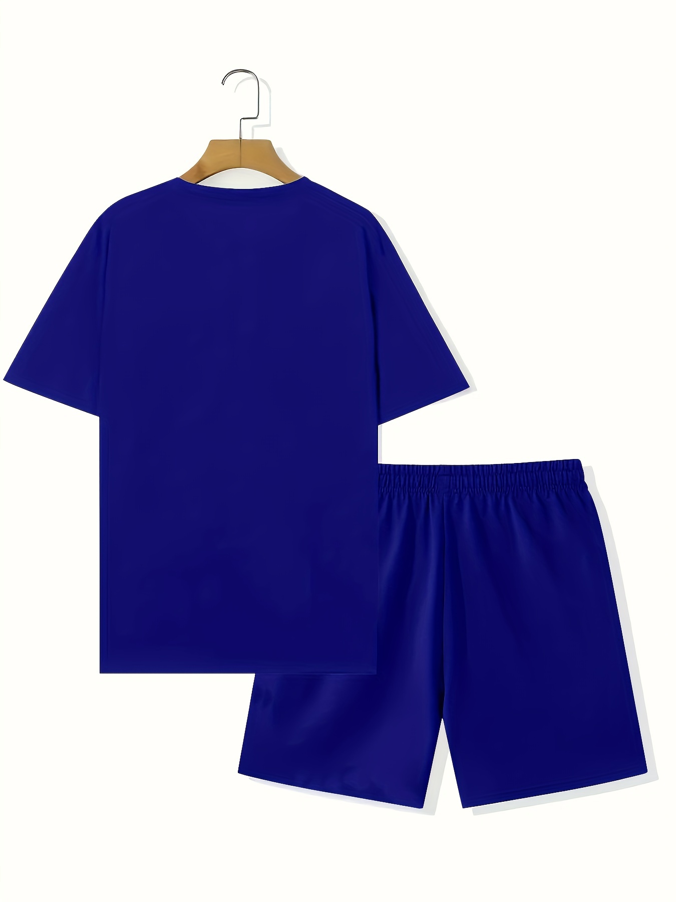 Summer 2-Piece Set Sweatsuit Men Short Sleeve T-Shirt+Shorts