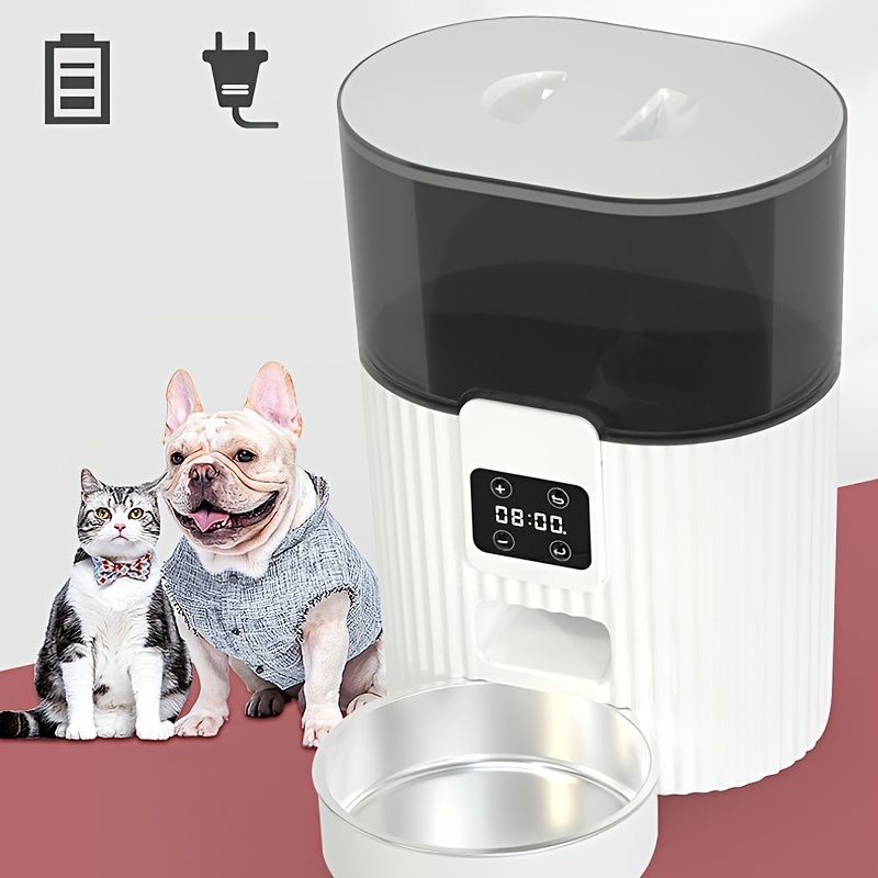 Comedero Automático 6L para Gatos con Control APP, Comedero WiFi,  Alimentador para Perros Temporizador Programable Dispensador de Alimentos  Inteligente Comedero para Mascotas Desmontable para Limpieza :  : Productos para animales