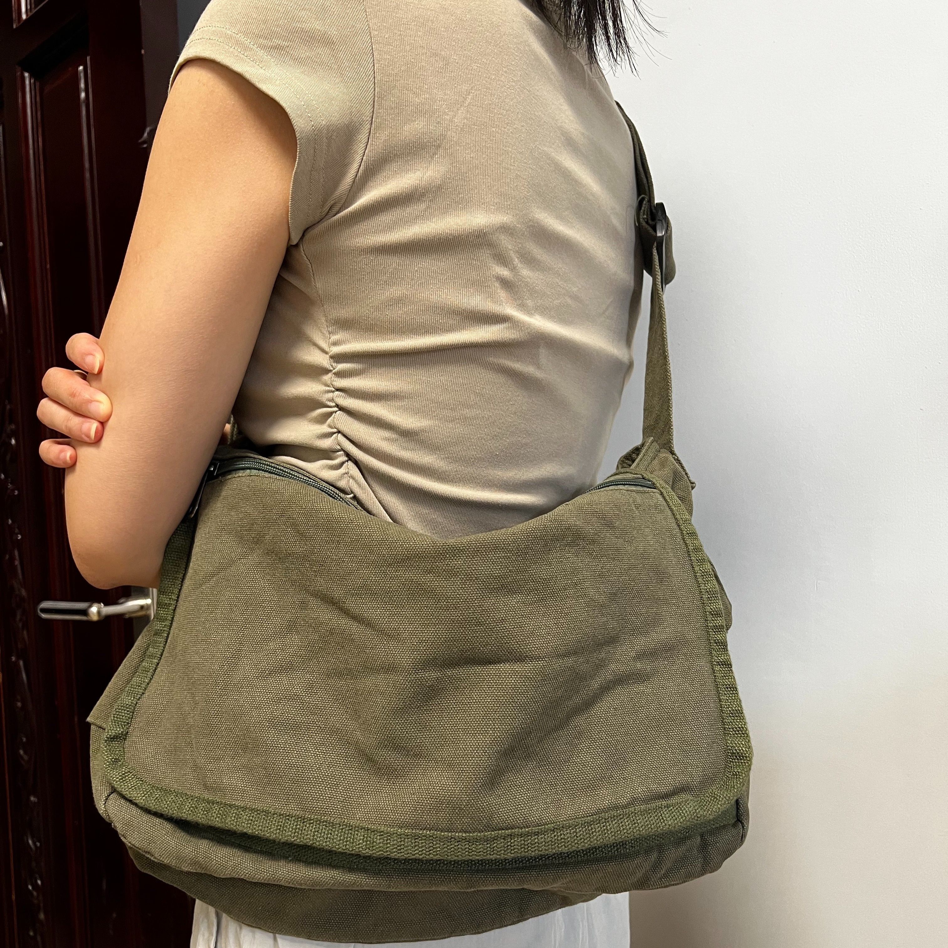 Small Crossbody Bag Messenger Bags Canvas Bag Shoulder Pack For Women  Fashion Casual Version Travel Organizer Bag Harajuku Tote Handbags Unisex